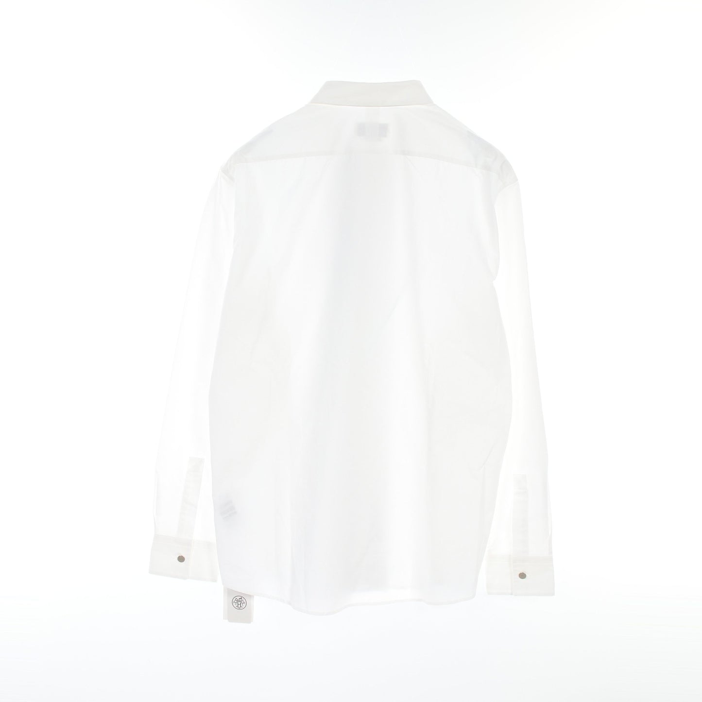 CONTRASTE IMPRIME シャツ コットン ホワイト グレー エルメス トップス HERMES