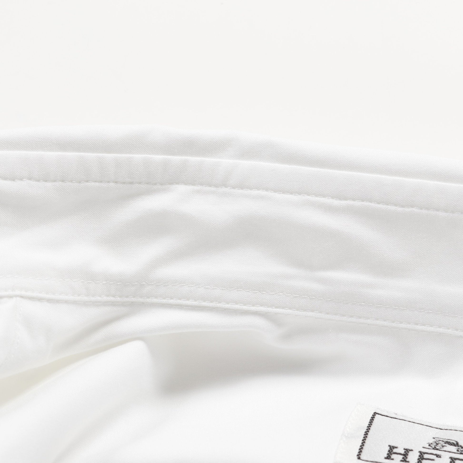 CONTRASTE IMPRIME シャツ コットン ホワイト グレー エルメス トップス HERMES