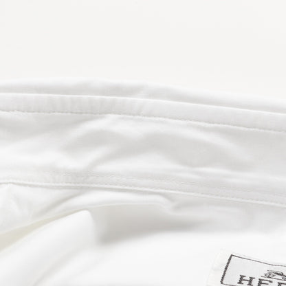 CONTRASTE IMPRIME シャツ コットン ホワイト グレー エルメス トップス HERMES