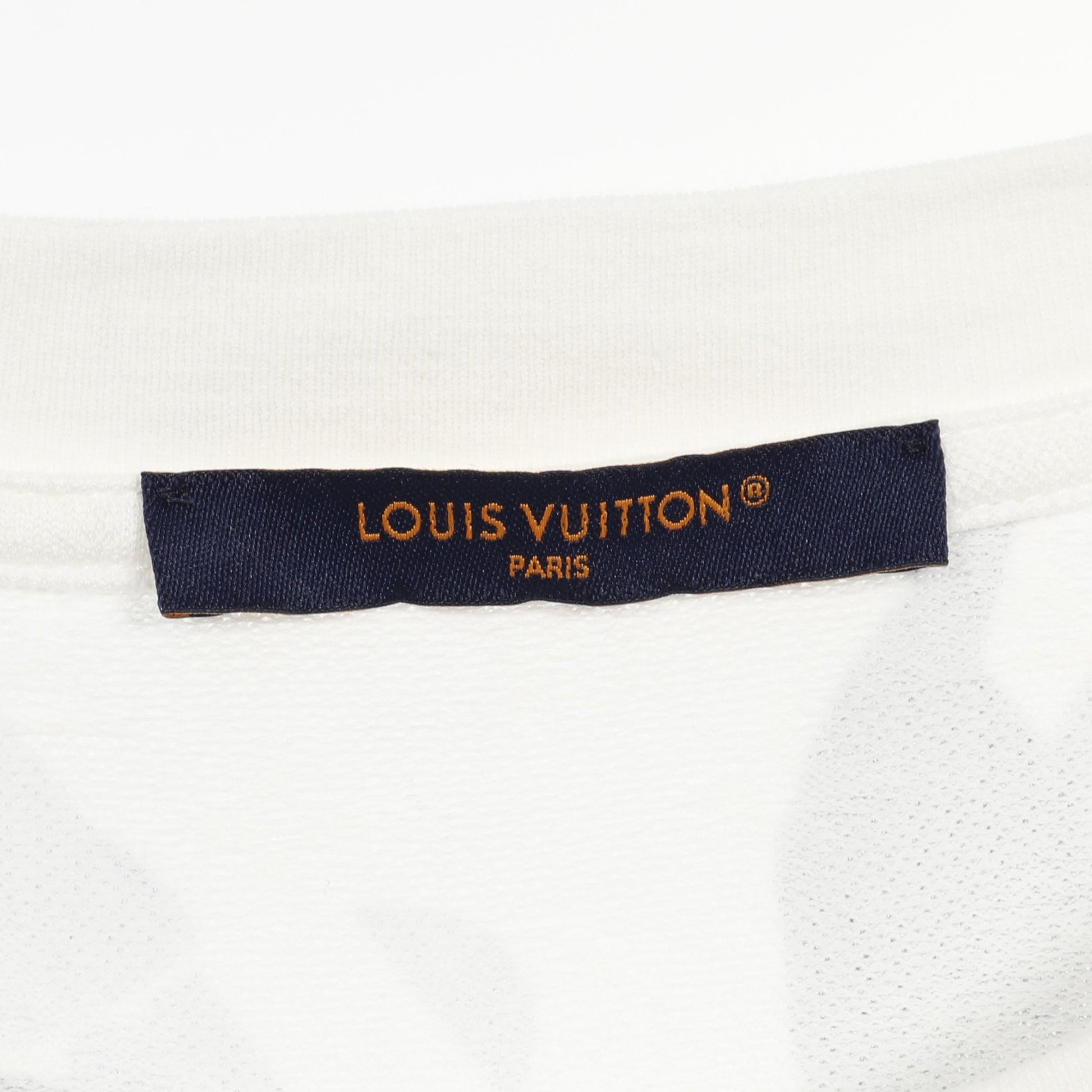 モノグラム Tシャツ ボタニカル柄 コットン ホワイト ネイビー 24SS ルイヴィトン トップス LOUIS VUITTON