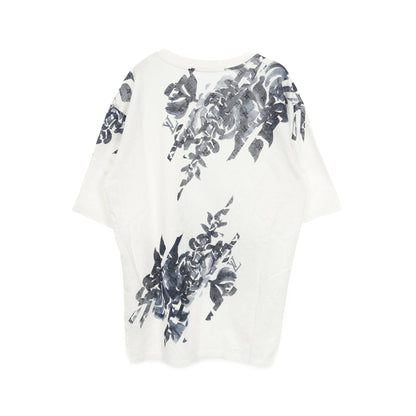 モノグラム Tシャツ ボタニカル柄 コットン ホワイト ネイビー 24SS ルイヴィトン トップス LOUIS VUITTON