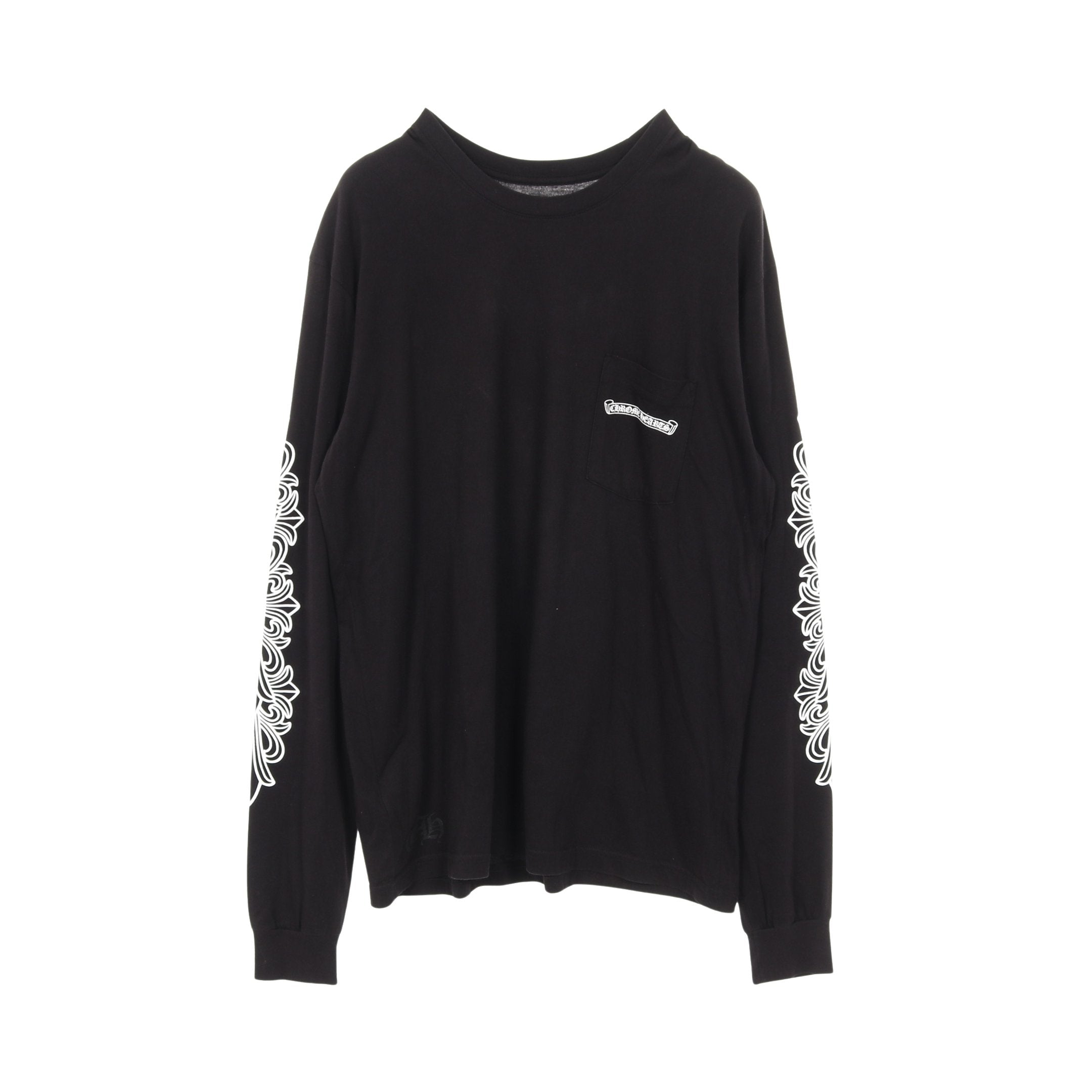 クロムハーツ ホノルル限定 アームフローラル プリント 長袖 カットソー ヴァインダガー アームフローラルプリント Tシャツ クルーネック