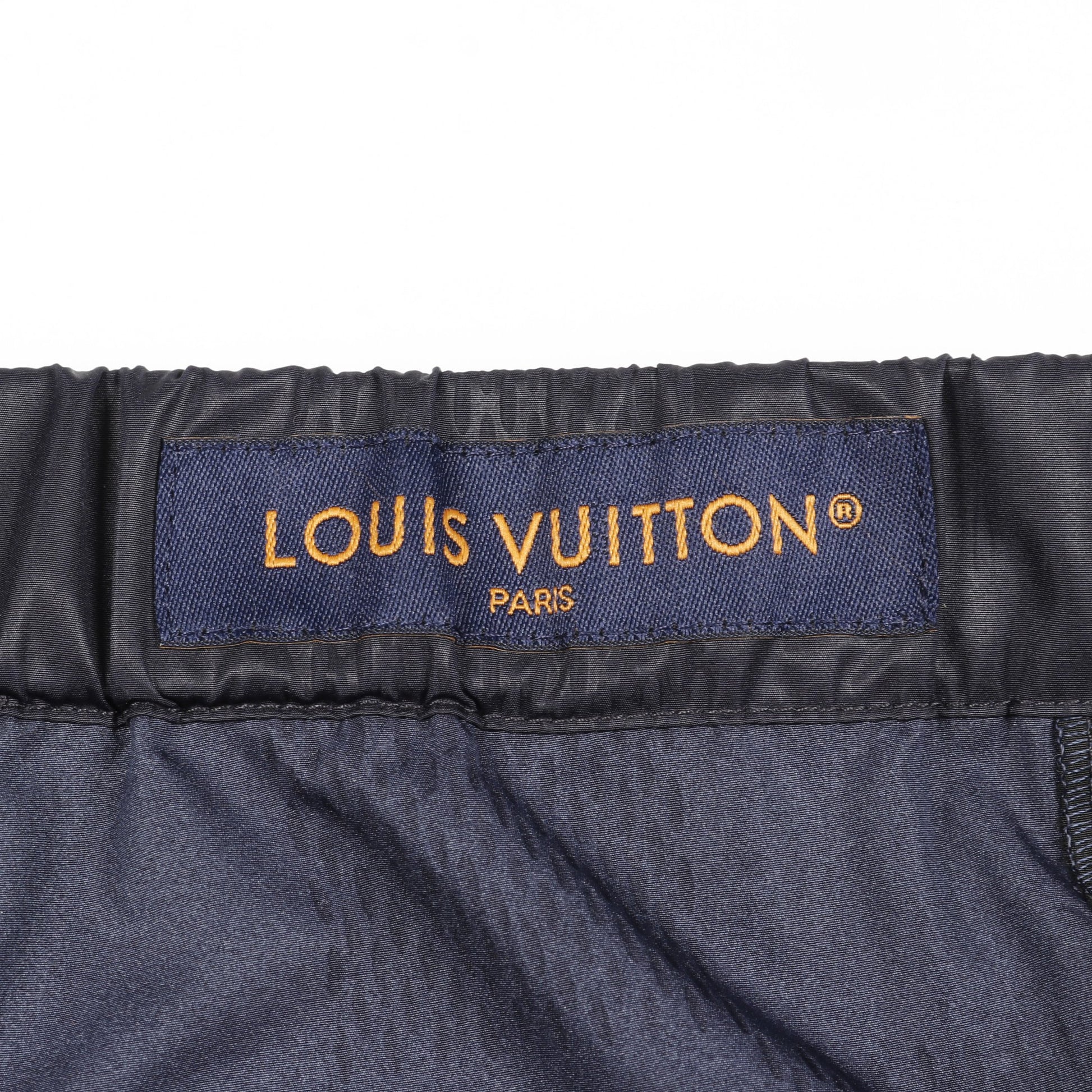 ダミエ イージーパンツ ジョガーパンツ ネイビー ブラック ルイヴィトン ボトムス LOUIS VUITTON