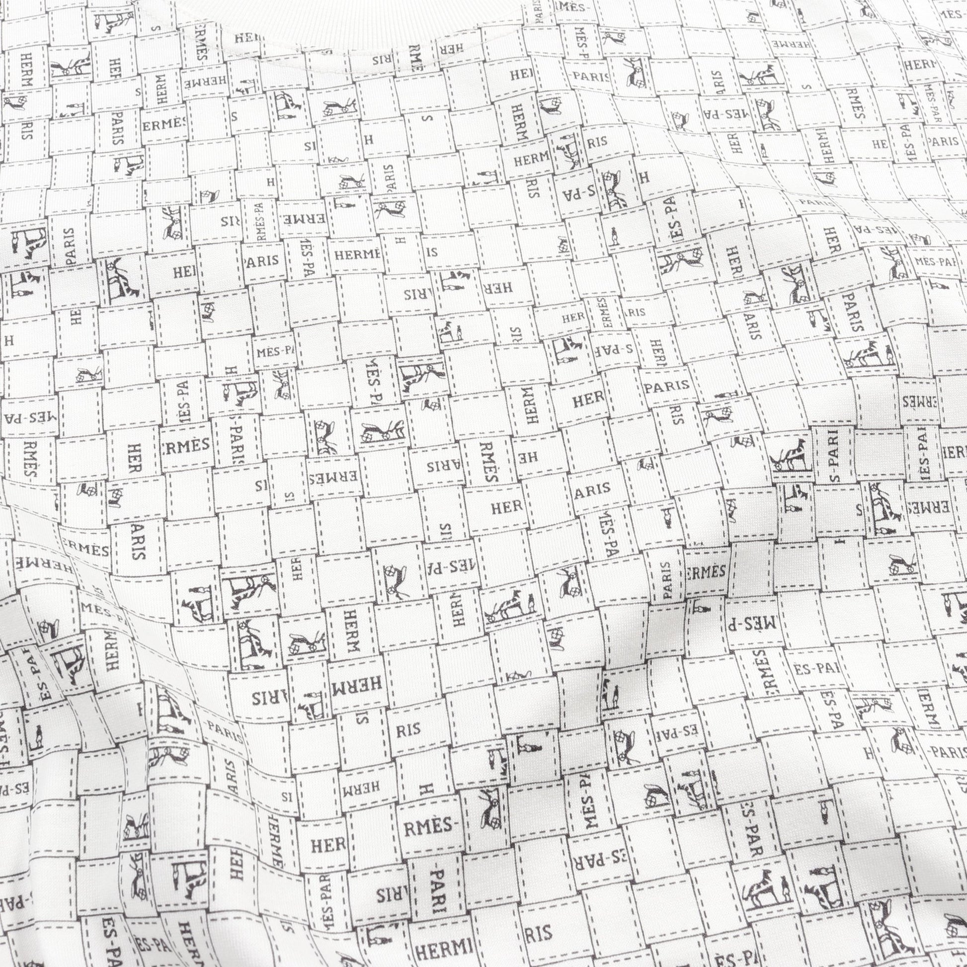 BOLDUC AU CARRE ワンピース コットン ホワイト ブラック エルメス ワンピース HERMES