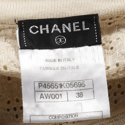 ココマークボタン ワンピース コットン アイボリー シャネル ワンピース CHANEL