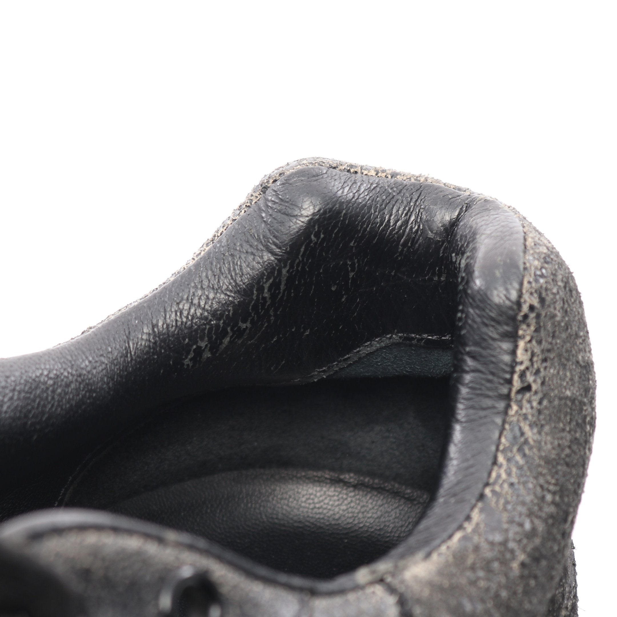 デイマスター スニーカー レザー ブラック ダメージ加工 ドルチェ