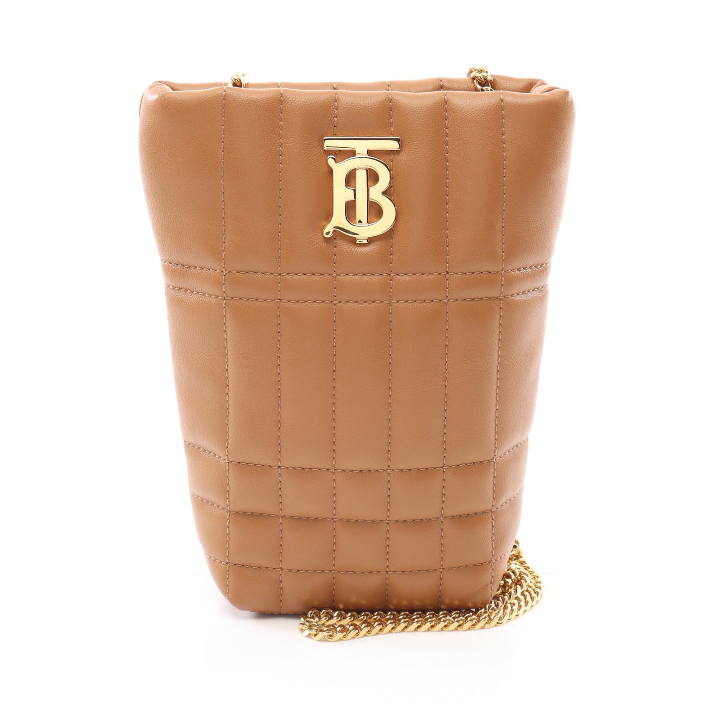 ローラ キルティング バケットバッグ チェーンショルダーバッグ レザー  