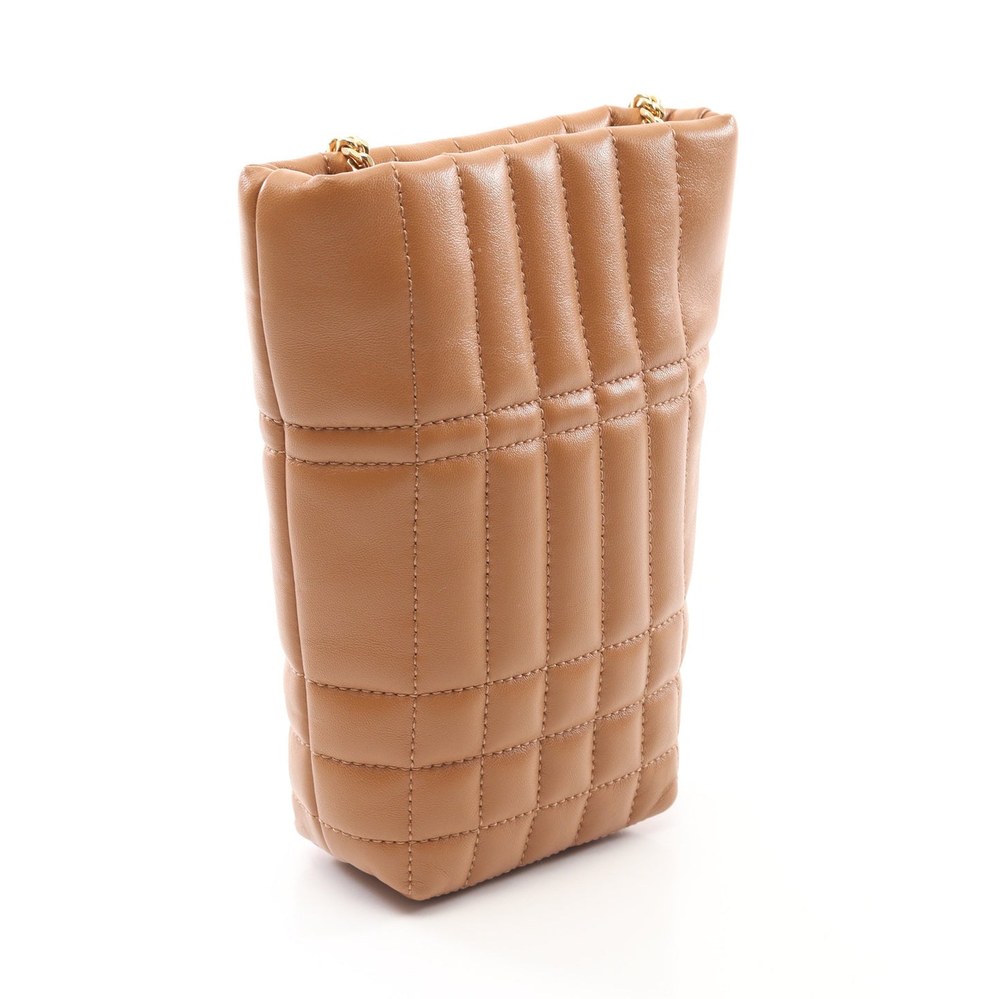 ローラ キルティング バケットバッグ チェーンショルダーバッグ レザー  