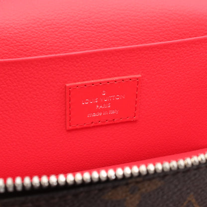 ニース ミニ モノグラムマカサー ハンドバッグ バニティバッグ PVC レザー ブラウン レッド ルイヴィトン バッグ LOUIS VUITTON