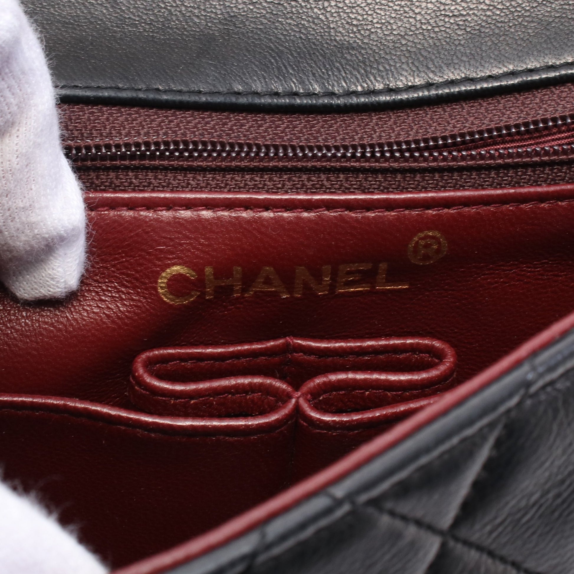 ミニマトラッセ20 チェーンショルダーバッグ ラムスキン ブラック ゴールド金具 シャネル バッグ CHANEL