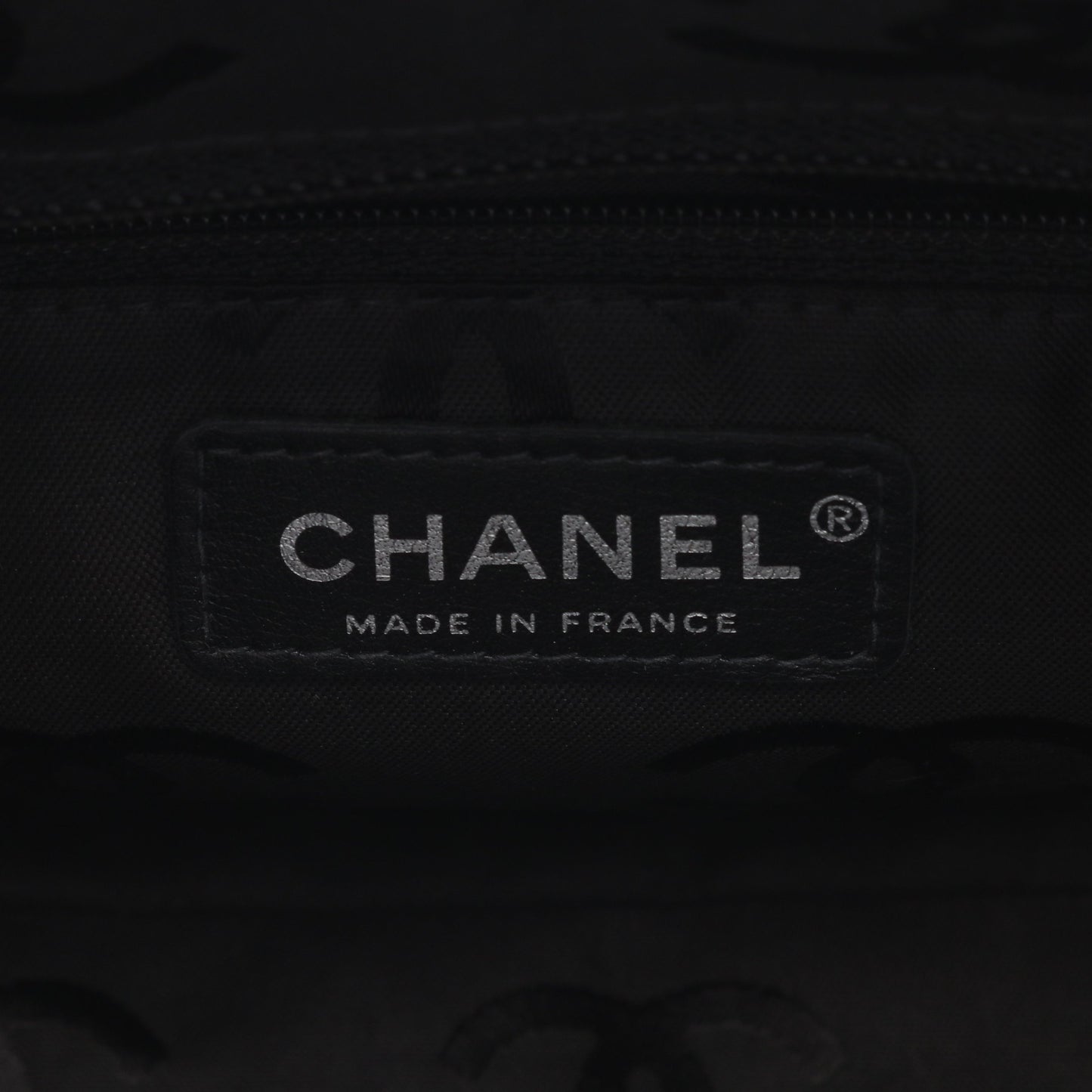 カンボンライン ボーリングバッグ ショルダーバッグ レザー ベージュ ブラック シルバー金具 シャネル バッグ CHANEL