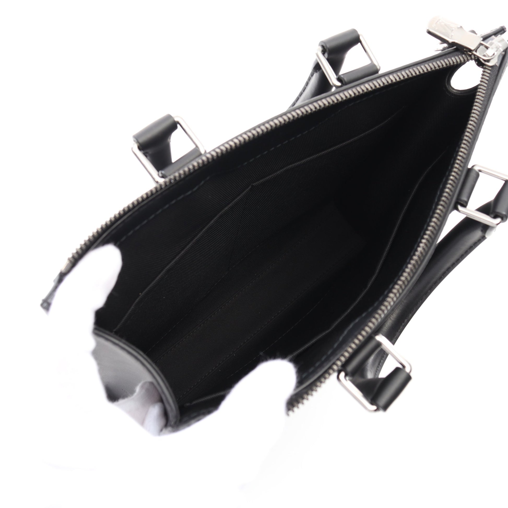 サックプラ クロス モノグラムエクリプス ハンドバッグ PVC レザー ブラック 2WAY ルイヴィトン バッグ LOUIS VUITTON