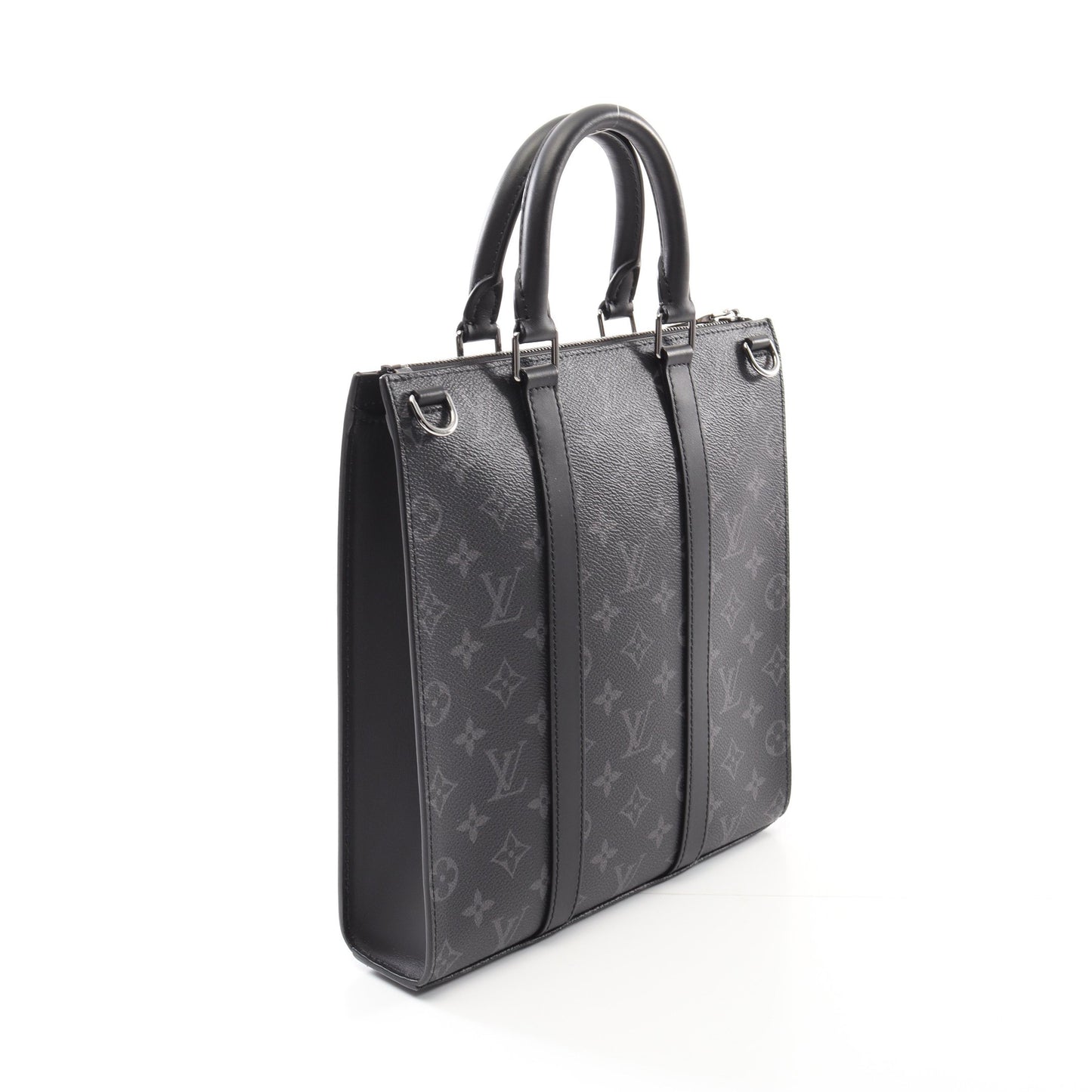 サックプラ クロス モノグラムエクリプス ハンドバッグ PVC レザー ブラック 2WAY ルイヴィトン バッグ LOUIS VUITTON