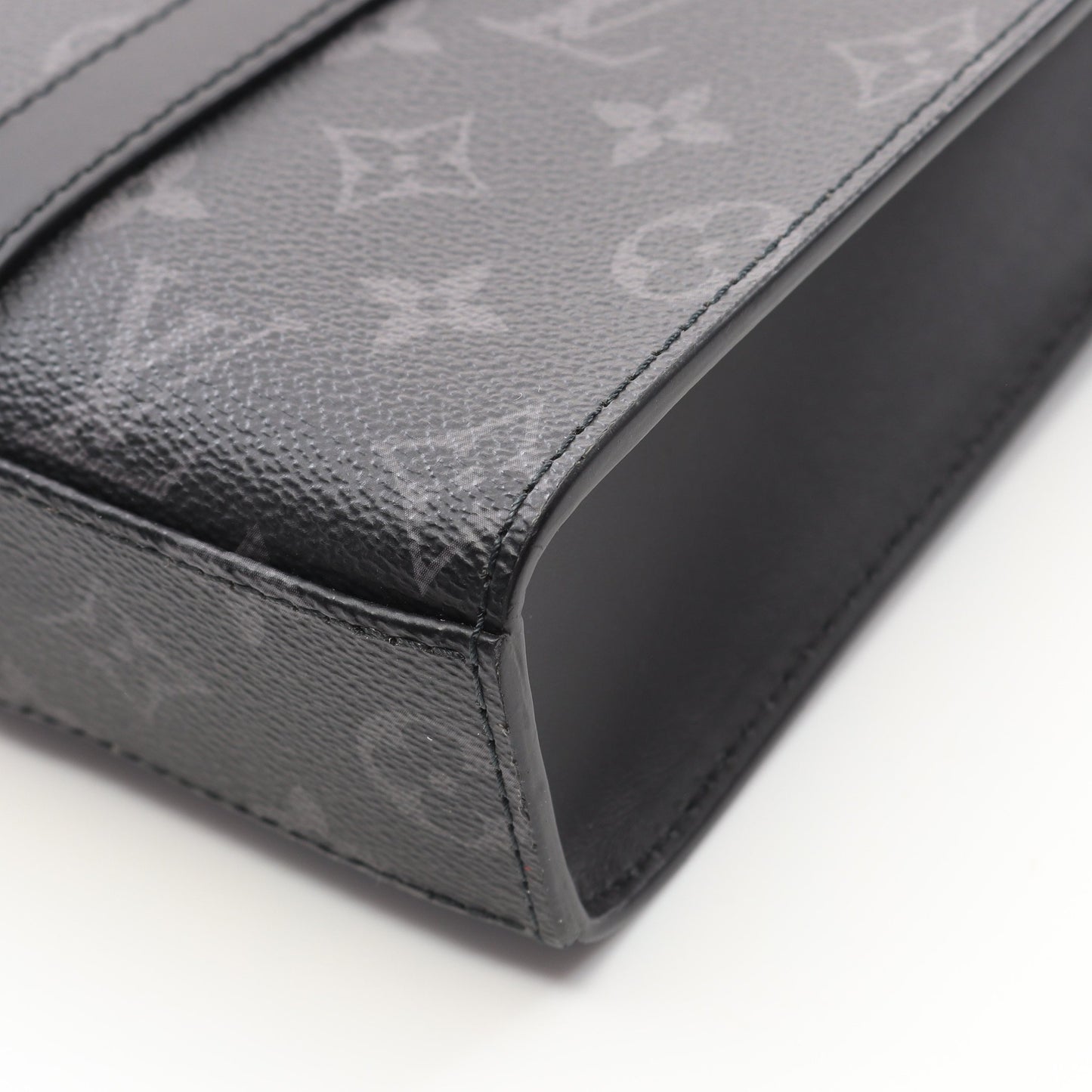サックプラ クロス モノグラムエクリプス ハンドバッグ PVC レザー ブラック 2WAY ルイヴィトン バッグ LOUIS VUITTON