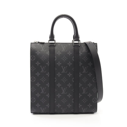 サックプラ クロス モノグラムエクリプス ハンドバッグ PVC レザー ブラック 2WAY ルイヴィトン バッグ LOUIS VUITTON