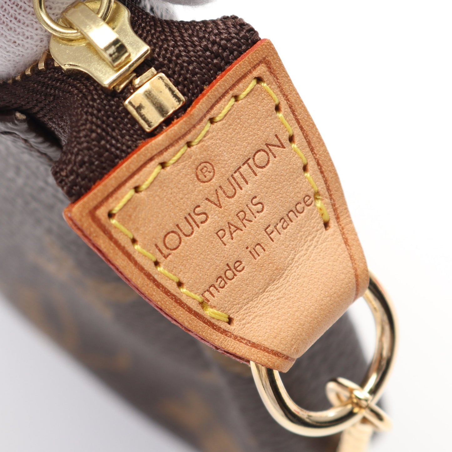 ミニポシェット アクセソワール モノグラム T&B チェーンハンドバッグ PVC レザー ブラウン ルイヴィトン バッグ LOUIS VUITTON