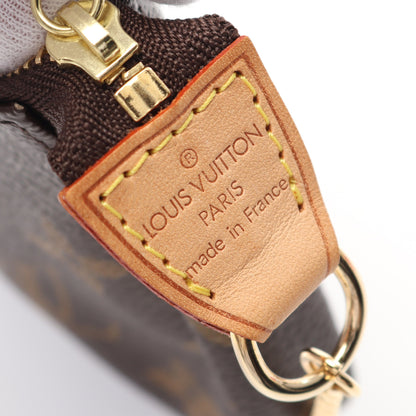 ミニポシェット アクセソワール モノグラム T&B チェーンハンドバッグ PVC レザー ブラウン ルイヴィトン バッグ LOUIS VUITTON