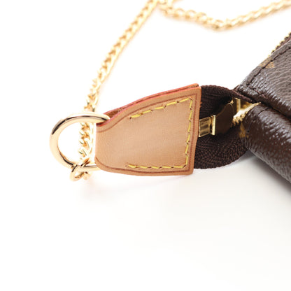 ミニポシェット アクセソワール モノグラム T&B チェーンハンドバッグ PVC レザー ブラウン ルイヴィトン バッグ LOUIS VUITTON