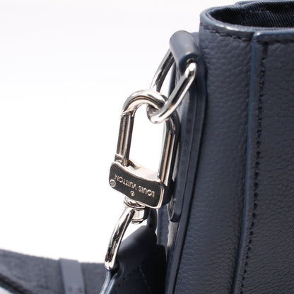 テイクオフ メッセンジャー LVアエログラム ショルダーバッグ レザー ネイビー ルイヴィトン バッグ LOUIS VUITTON