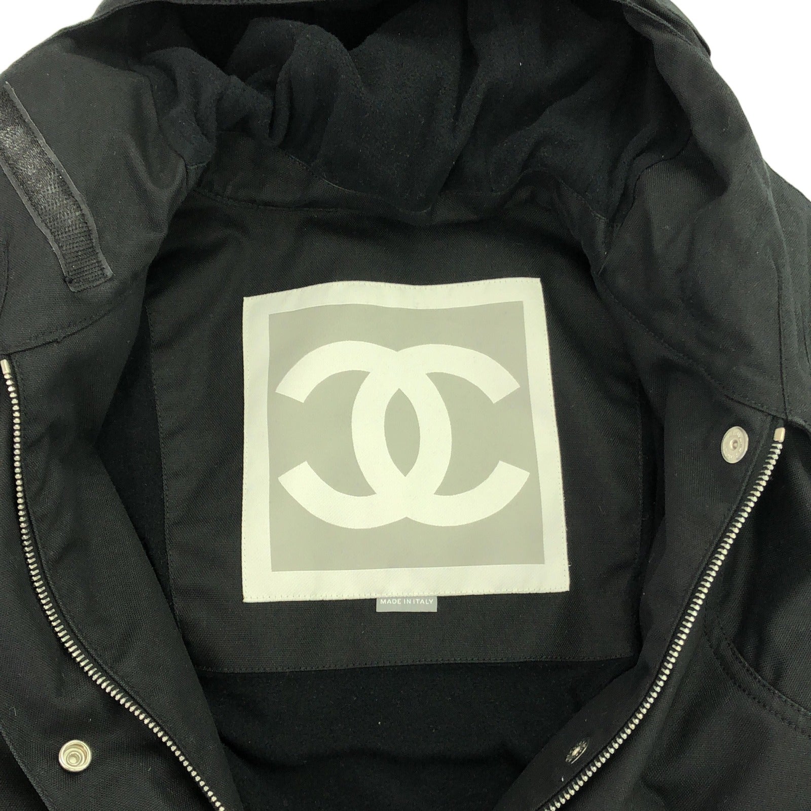 スキーウエア ダウンコート+手袋付き ジャケット ブラック シャネル アウター CHANEL