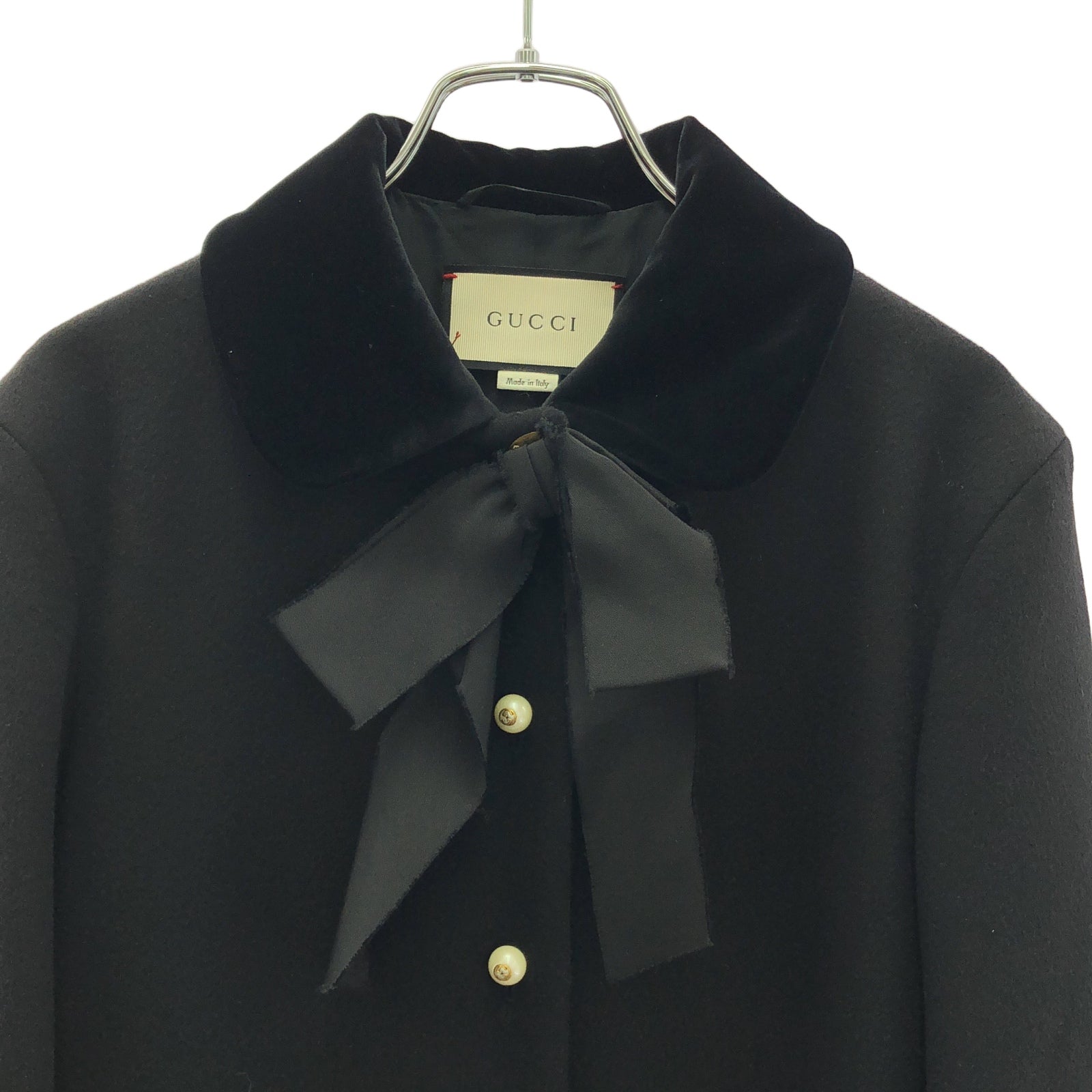 初売りセール‼️GUCCI チェスターコート 38 黒 GUCCI 黒 コート 38 新品