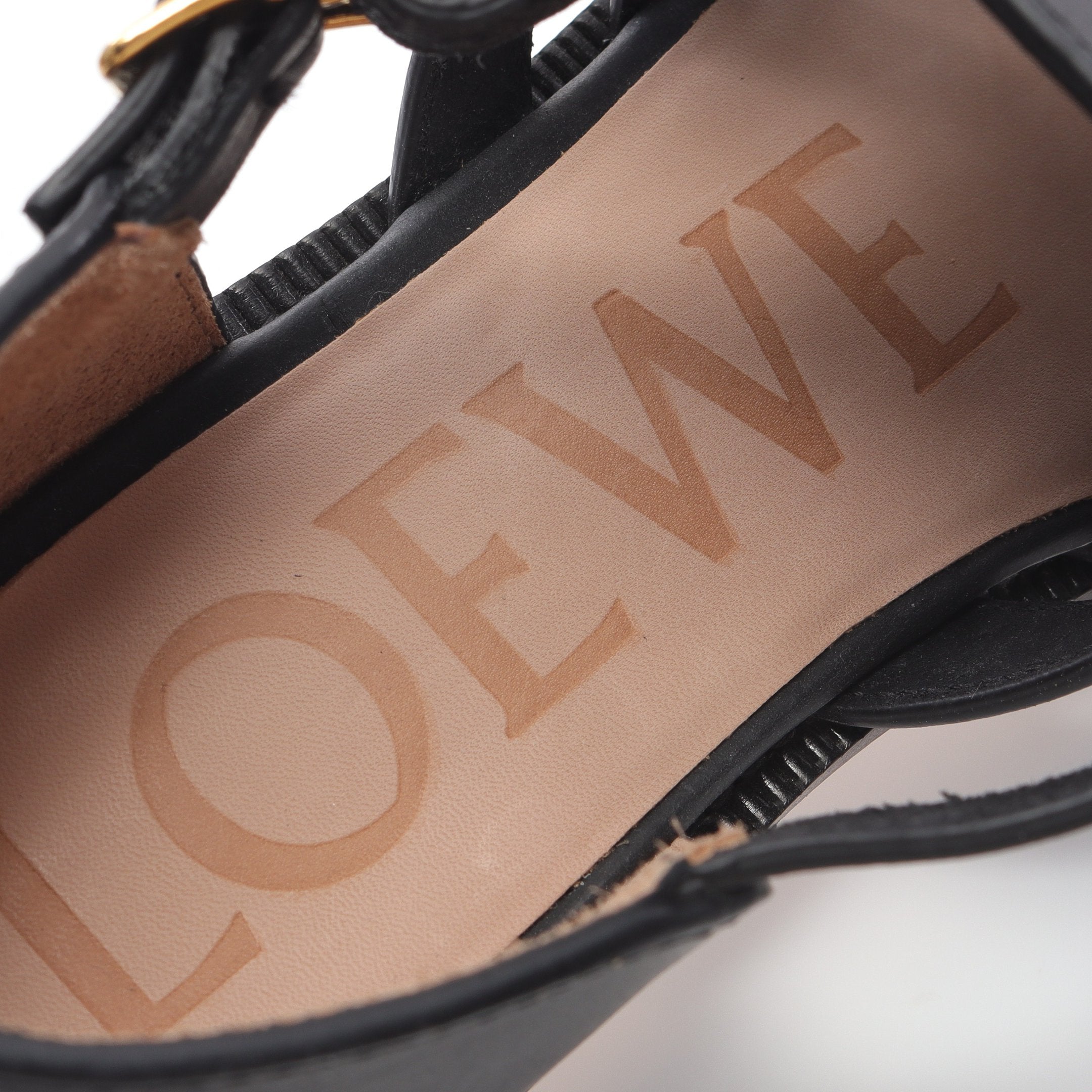 CAMPO カンポ サンダル レザー ブラック ロエベ – RECLO