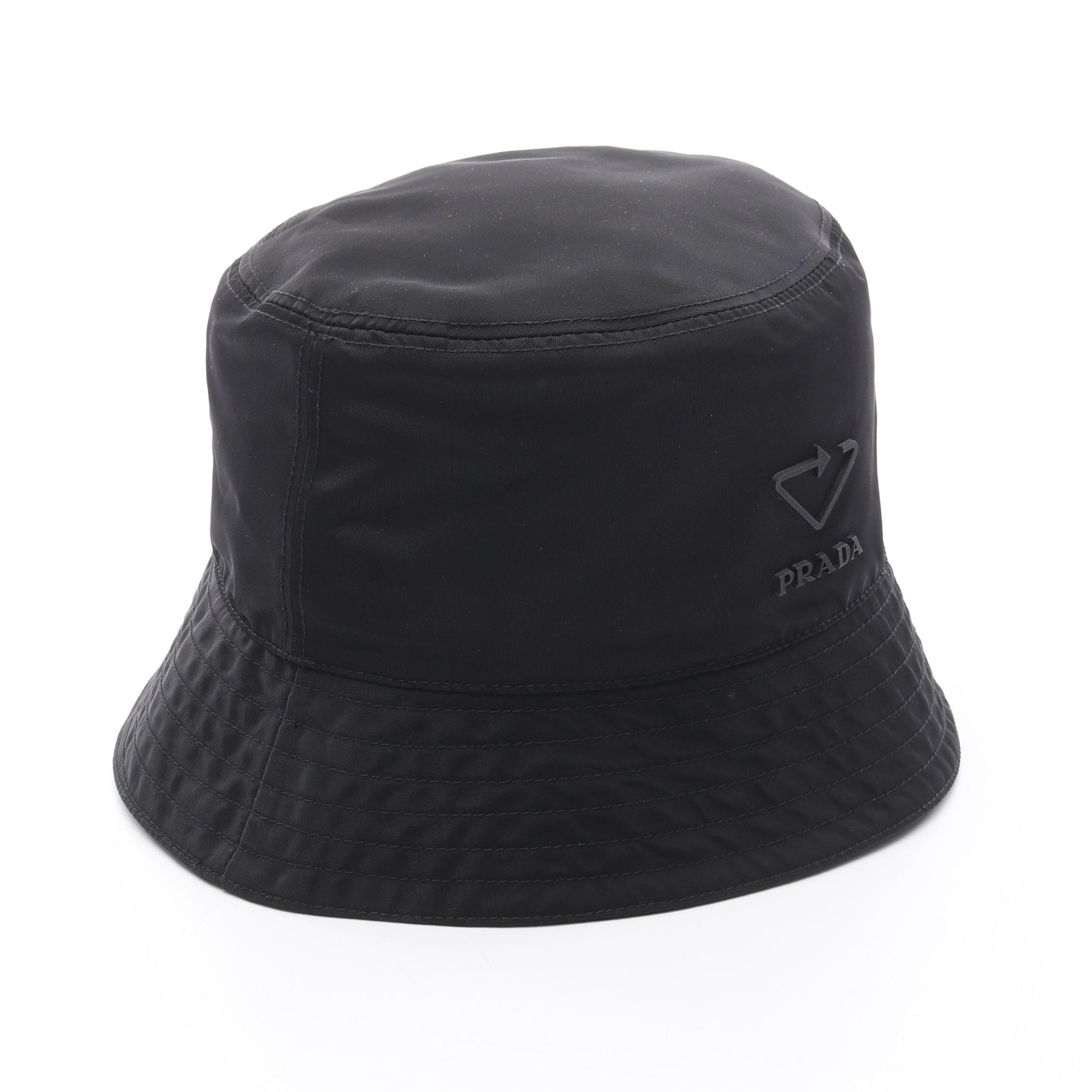 Re-Nylon バケット ハット ナイロン コットン ブラック プラダ 財布・小物 PRADA