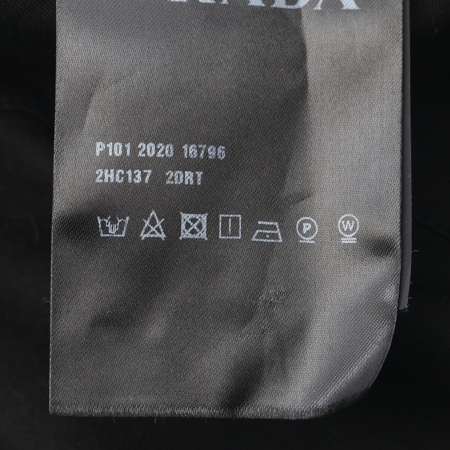 Re-Nylon バケット ハット ナイロン コットン ブラック プラダ 財布・小物 PRADA