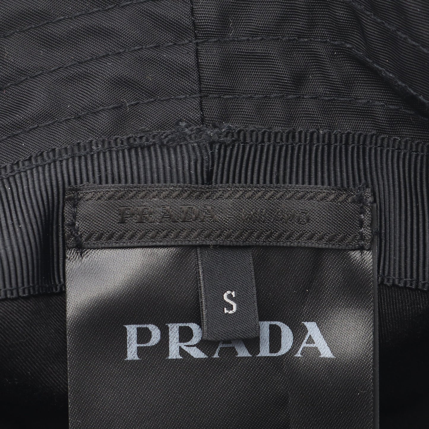 Re-Nylon バケット ハット ナイロン コットン ブラック プラダ 財布・小物 PRADA