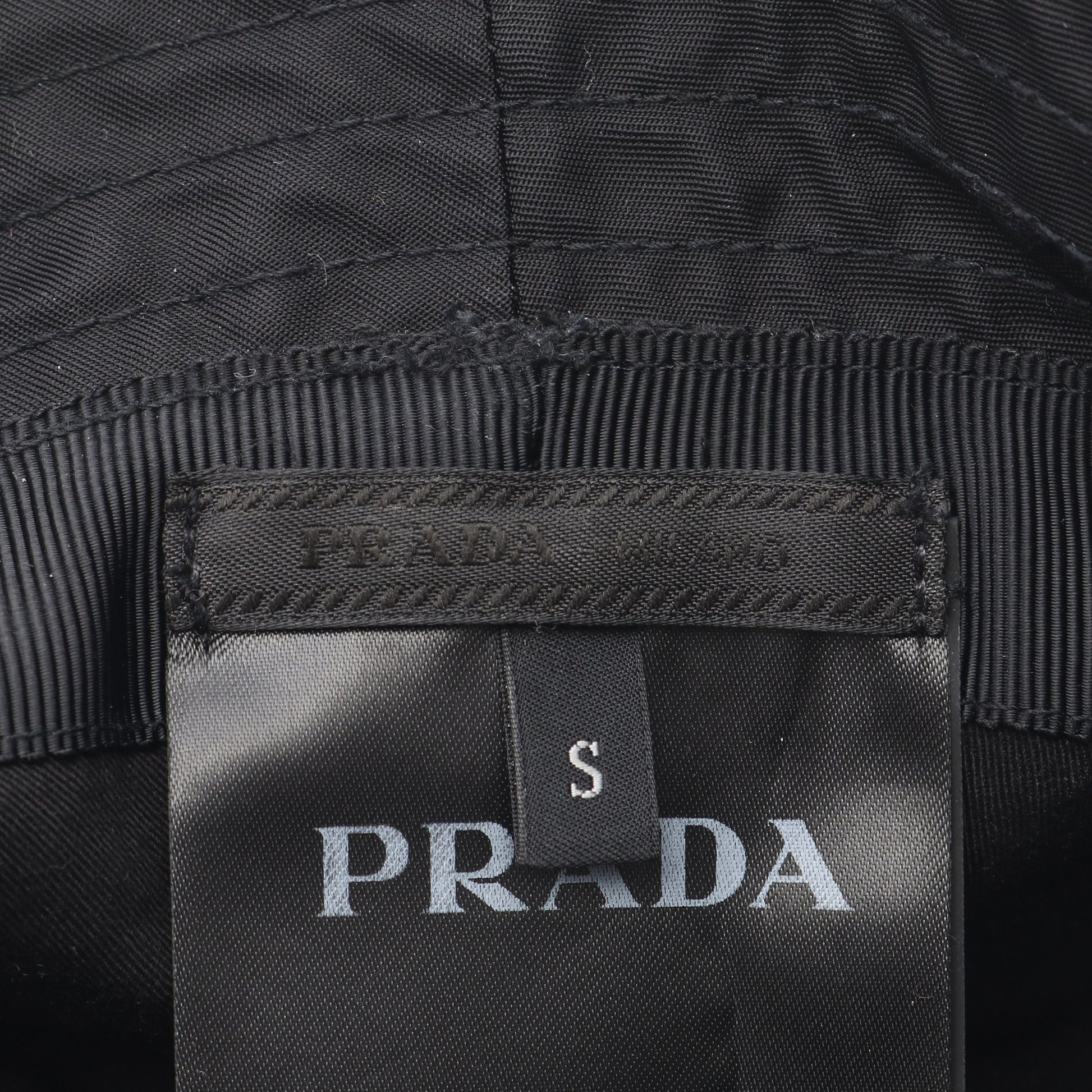 Re-Nylon バケット ハット ナイロン コットン ブラック プラダ 財布・小物 PRADA