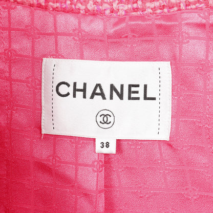 ココマークボタン ツイード ジャケット ウール ピンク シャネル アウター CHANEL