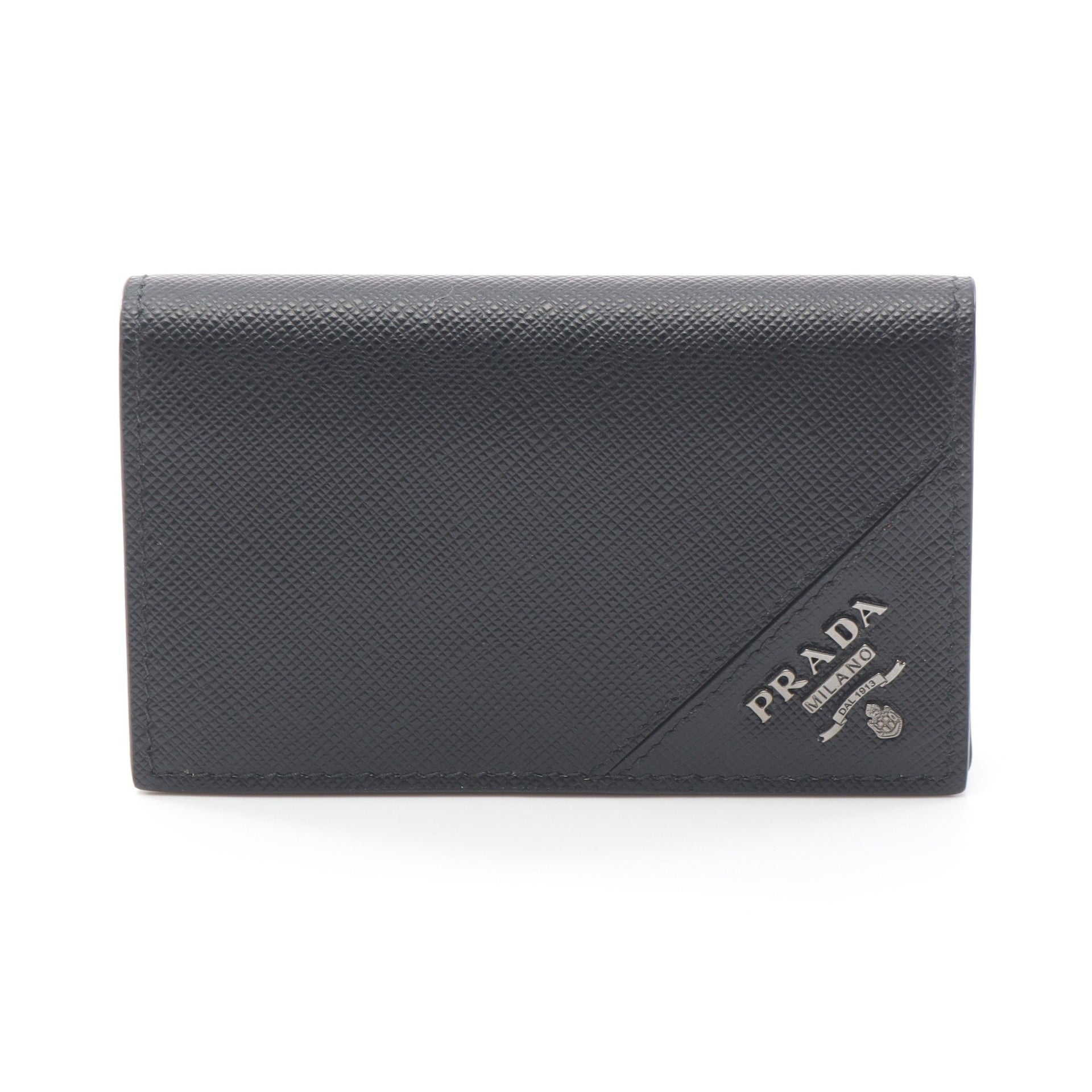 SAFFIANO METAL カードケース 名刺入れ サフィアーノレザー ブラック  