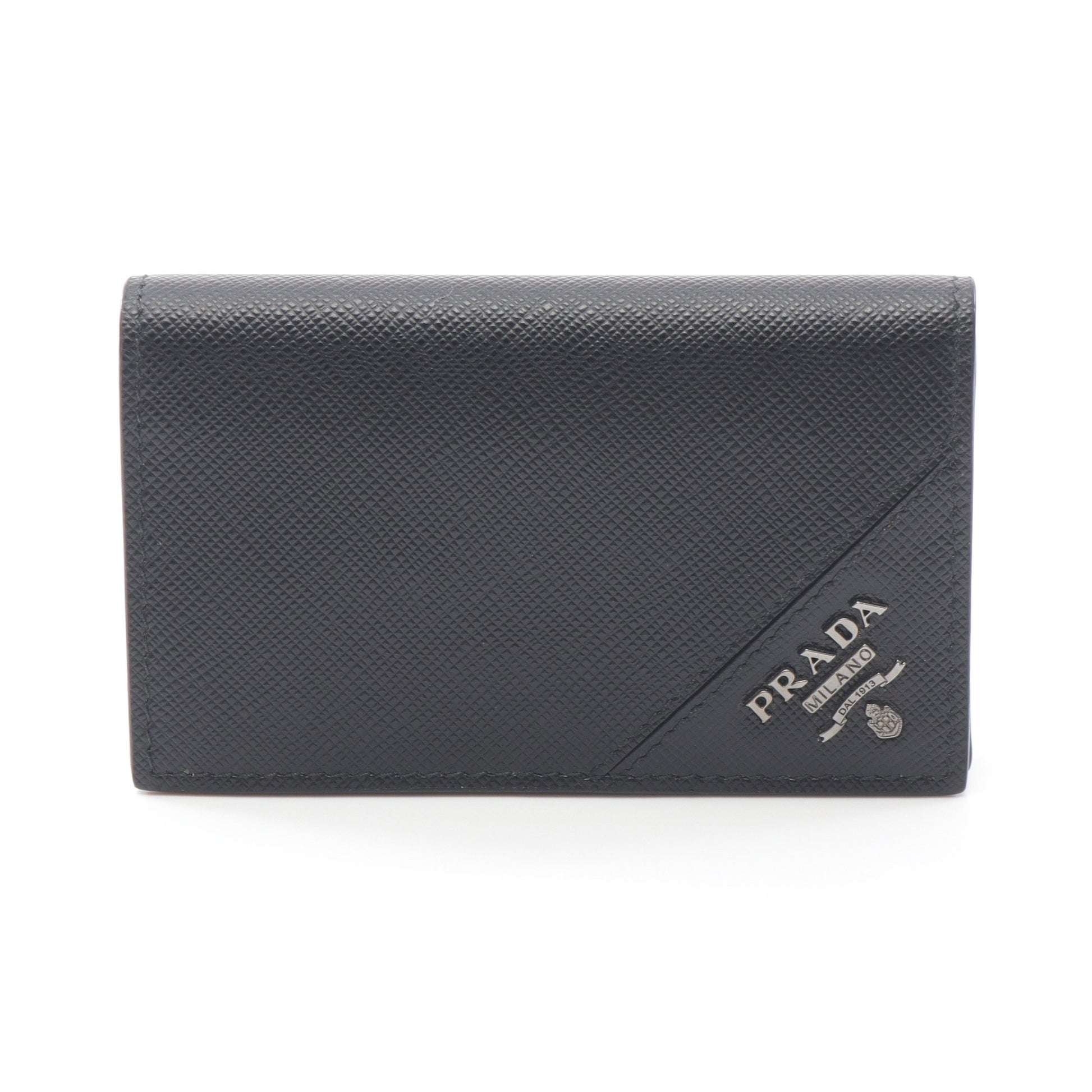SAFFIANO METAL カードケース 名刺入れ サフィアーノレザー ブラック 