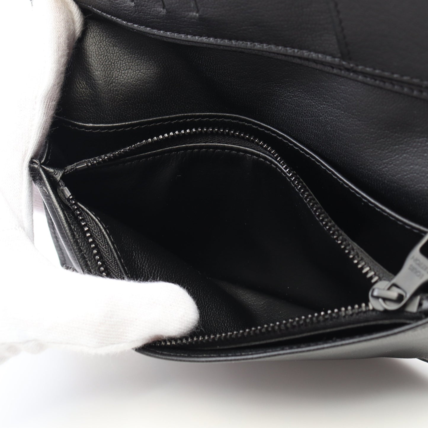 ポルトフォイユ ブラザ 二つ折り長財布 クロコダイルマット ブラック グレー ルイヴィトン 財布・小物 LOUIS VUITTON