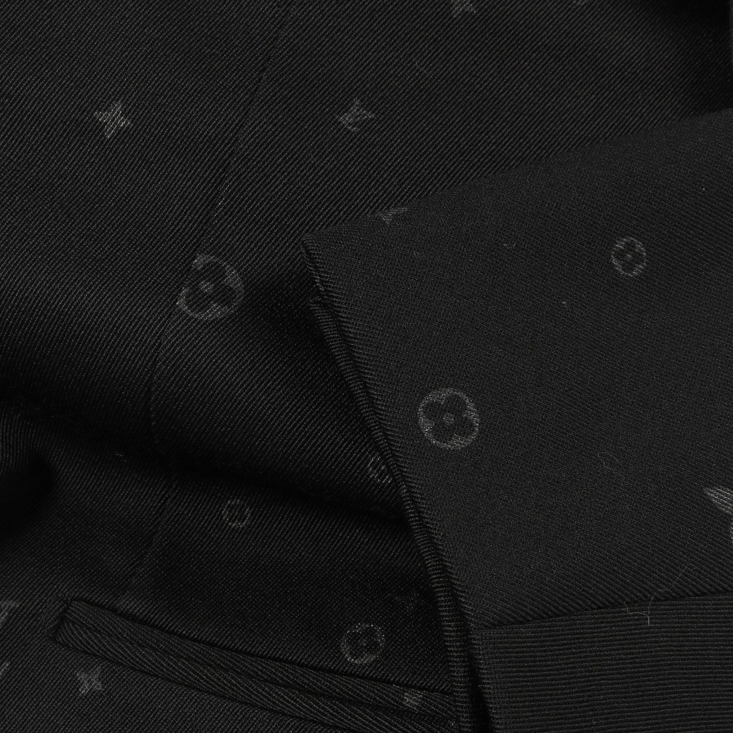 ポンヌフ モノグラム スーツ ウール ブラック ルイヴィトン スーツ LOUIS VUITTON