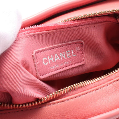 ガブリエル ドゥ シャネル スモール ホーボー チェーンショルダーバッグ レザー ピンク コンビ金具 シャネル バッグ CHANEL