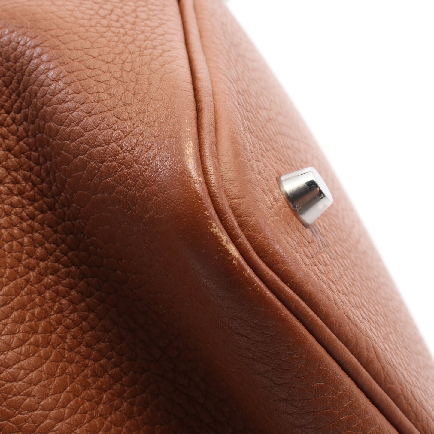 ピコタンロックMM ゴールド ハンドバッグ トリヨンクレマンス ブラウン シルバー金具 C刻印 エルメス バッグ HERMES