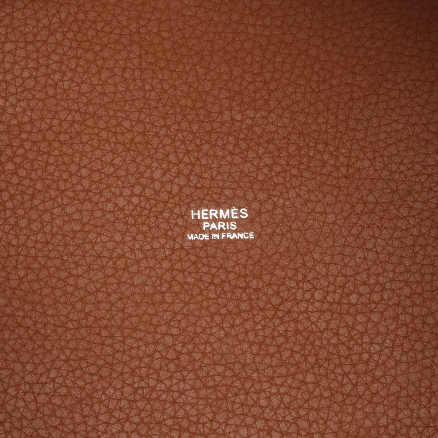 ピコタンロックMM ゴールド ハンドバッグ トリヨンクレマンス ブラウン シルバー金具 C刻印 エルメス バッグ HERMES
