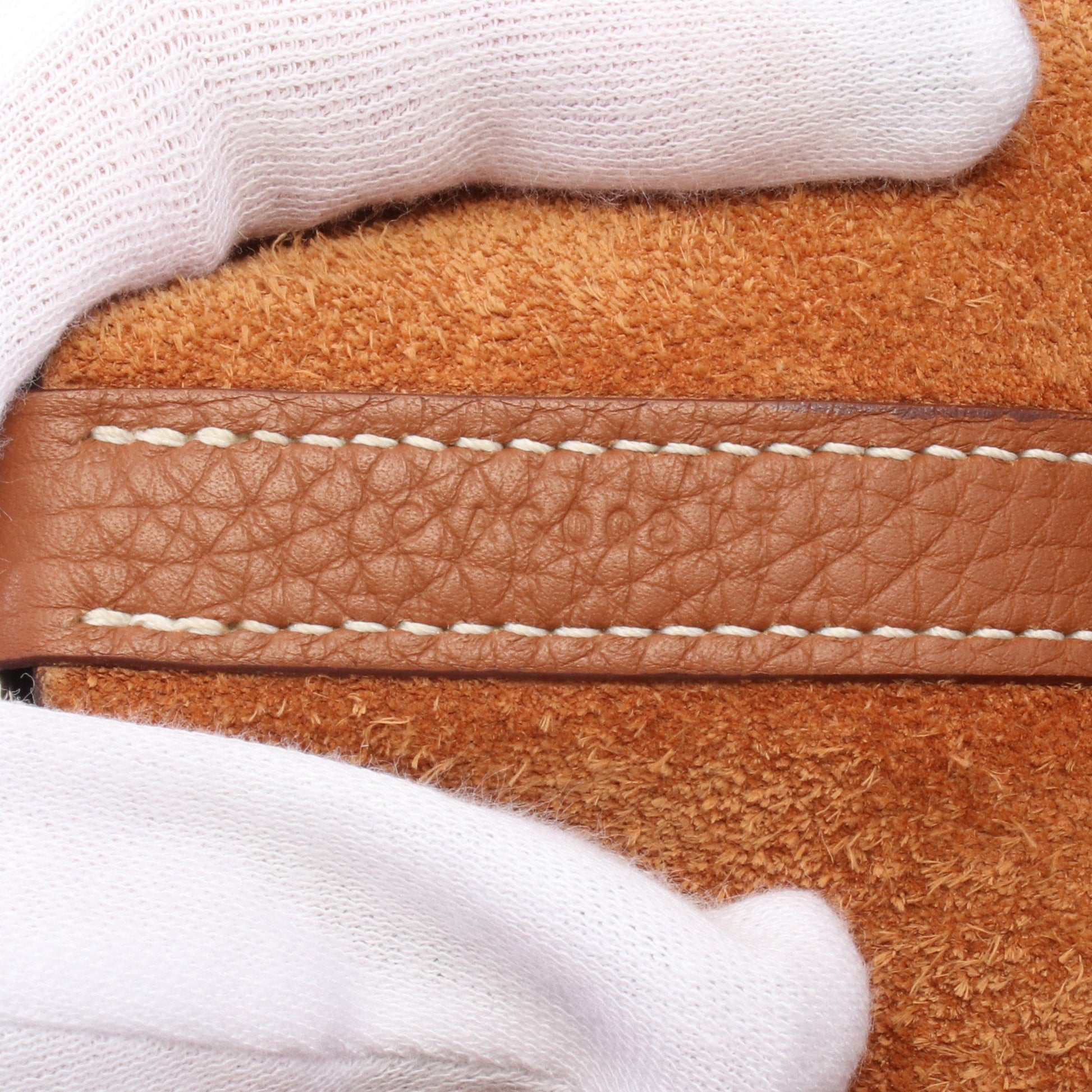 ピコタンロックMM ゴールド ハンドバッグ トリヨンクレマンス ブラウン シルバー金具 C刻印 エルメス バッグ HERMES