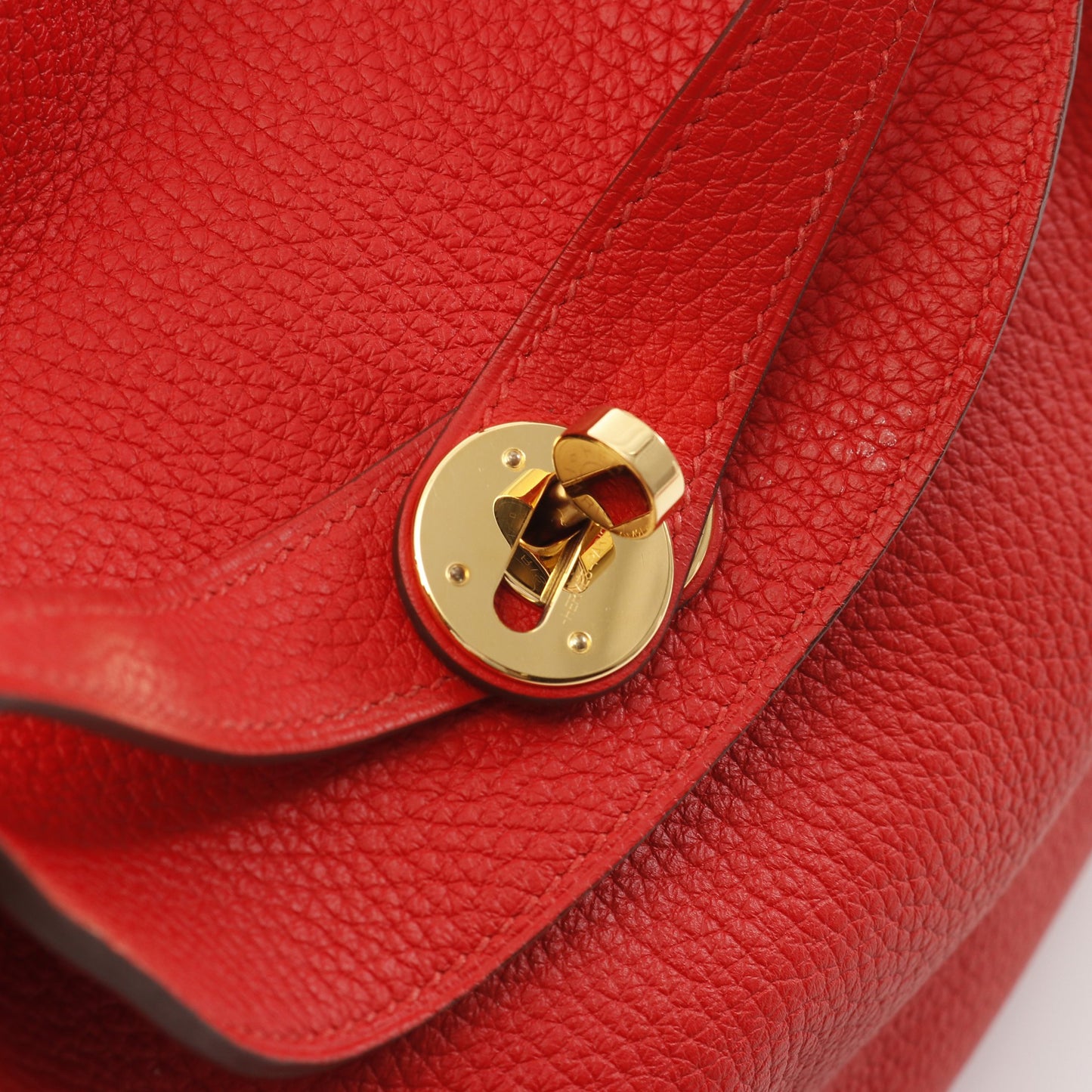 リンディ30 ルージュトマト ショルダーバッグ トリヨンクレマンス レッド ゴールド金具 Z刻印 エルメス バッグ HERMES
