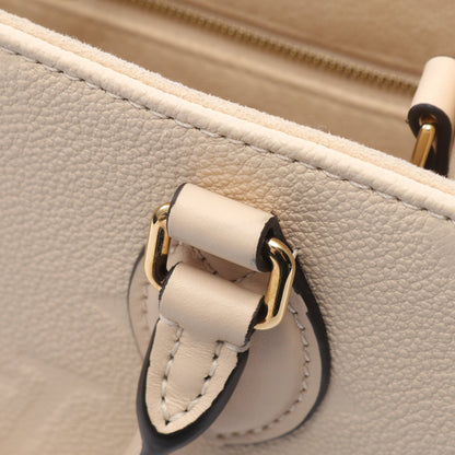 オンザゴーPM モノグラムアンプラント クレーム ハンドバッグ レザー アイボリー 2WAY ルイヴィトン バッグ LOUIS VUITTON