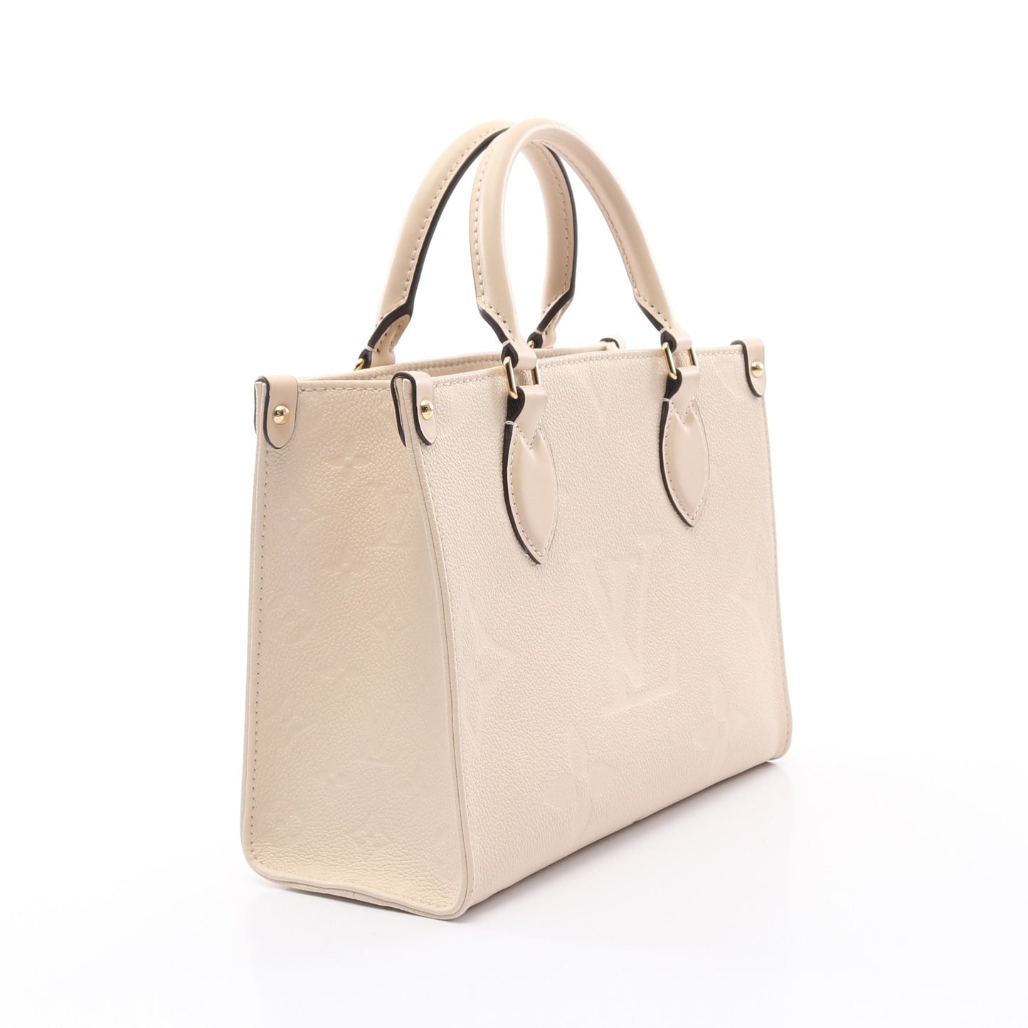 オンザゴーPM モノグラムアンプラント クレーム ハンドバッグ レザー アイボリー 2WAY ルイヴィトン バッグ LOUIS VUITTON