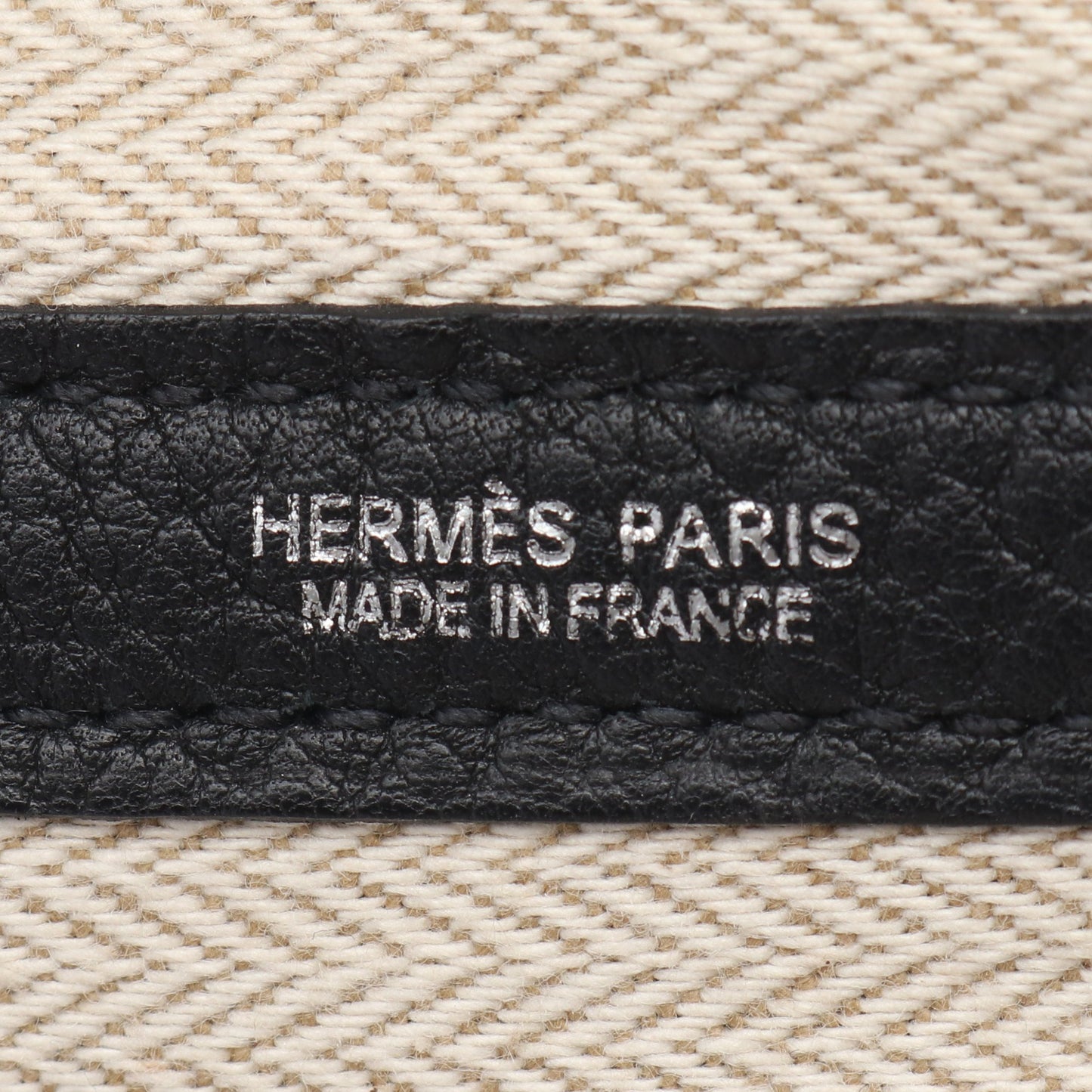 ガーデンパーティPM ブラック ハンドバッグ トートバッグ ネゴンダ ブラック シルバー金具 □P刻印 エルメス バッグ HERMES