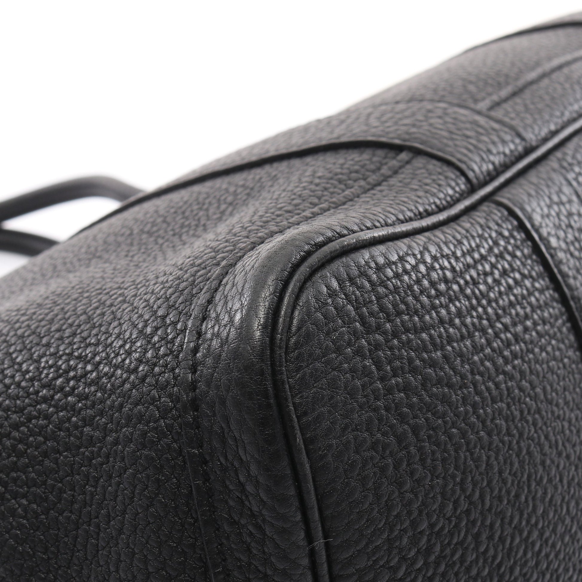 ガーデンパーティPM ブラック ハンドバッグ トートバッグ ネゴンダ ブラック シルバー金具 □P刻印 エルメス バッグ HERMES
