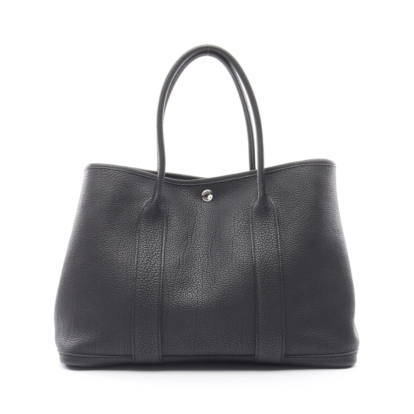 ガーデンパーティPM ブラック ハンドバッグ トートバッグ ネゴンダ ブラック シルバー金具 □P刻印 エルメス バッグ HERMES
