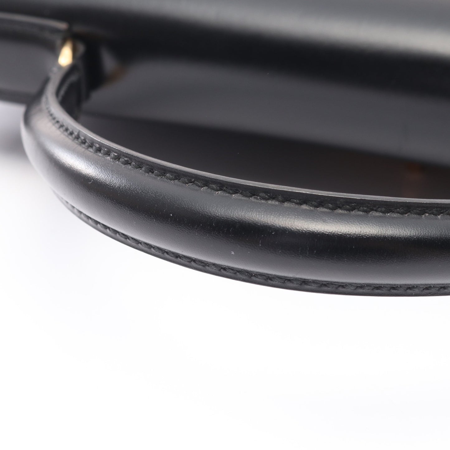 ケリー ブラック ハンドバッグ ボックスカーフ ブラック ゴールド金具 外縫い ○I刻印 エルメス バッグ HERMES