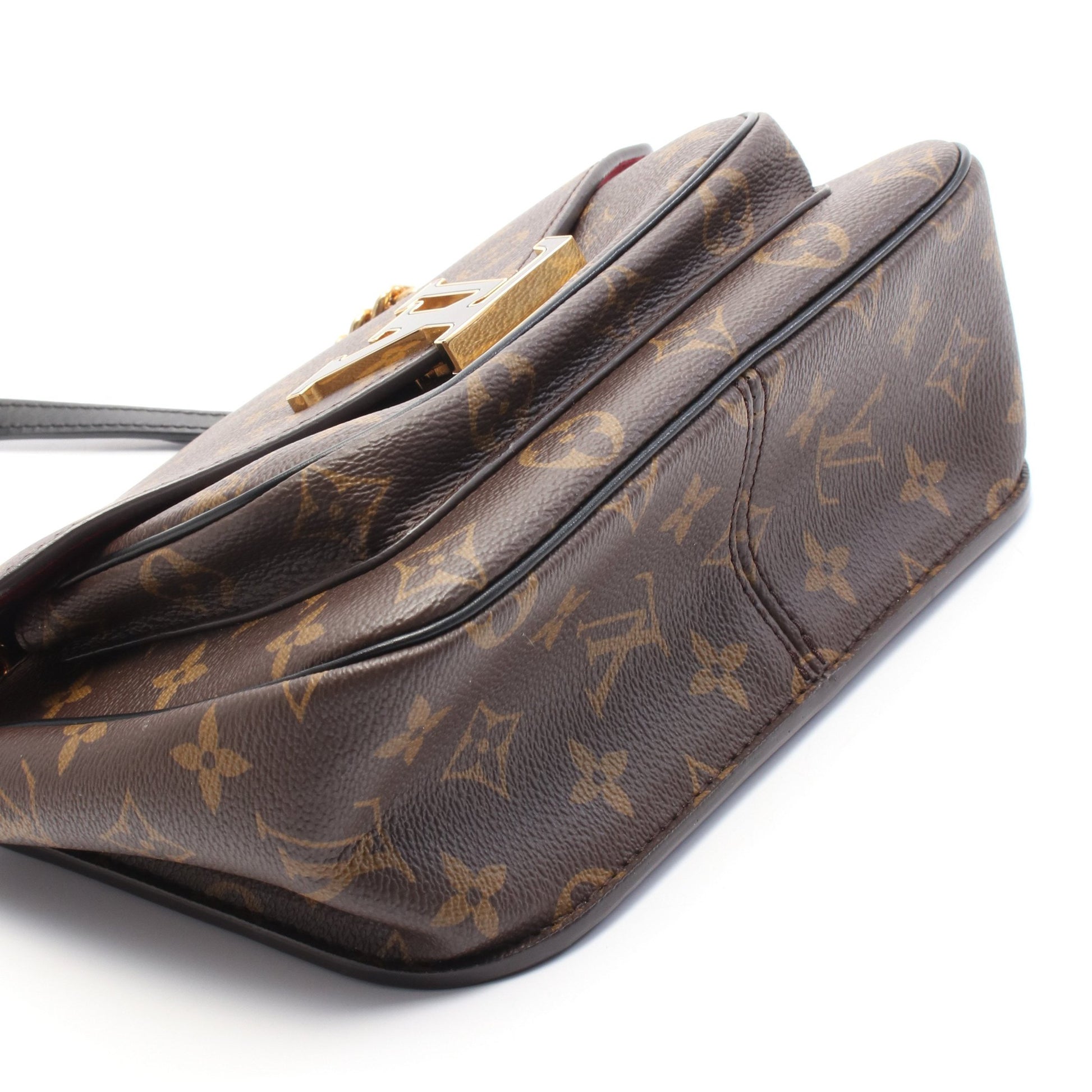 パッシー モノグラム ショルダーバッグ チェーンショルダーバッグ PVC レザー ブラウン ブラック ルイヴィトン バッグ LOUIS VUITTON