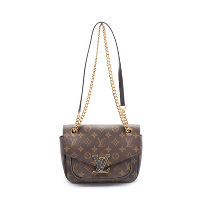 パッシー モノグラム ショルダーバッグ チェーンショルダーバッグ PVC レザー ブラウン ブラック ルイヴィトン バッグ LOUIS VUITTON
