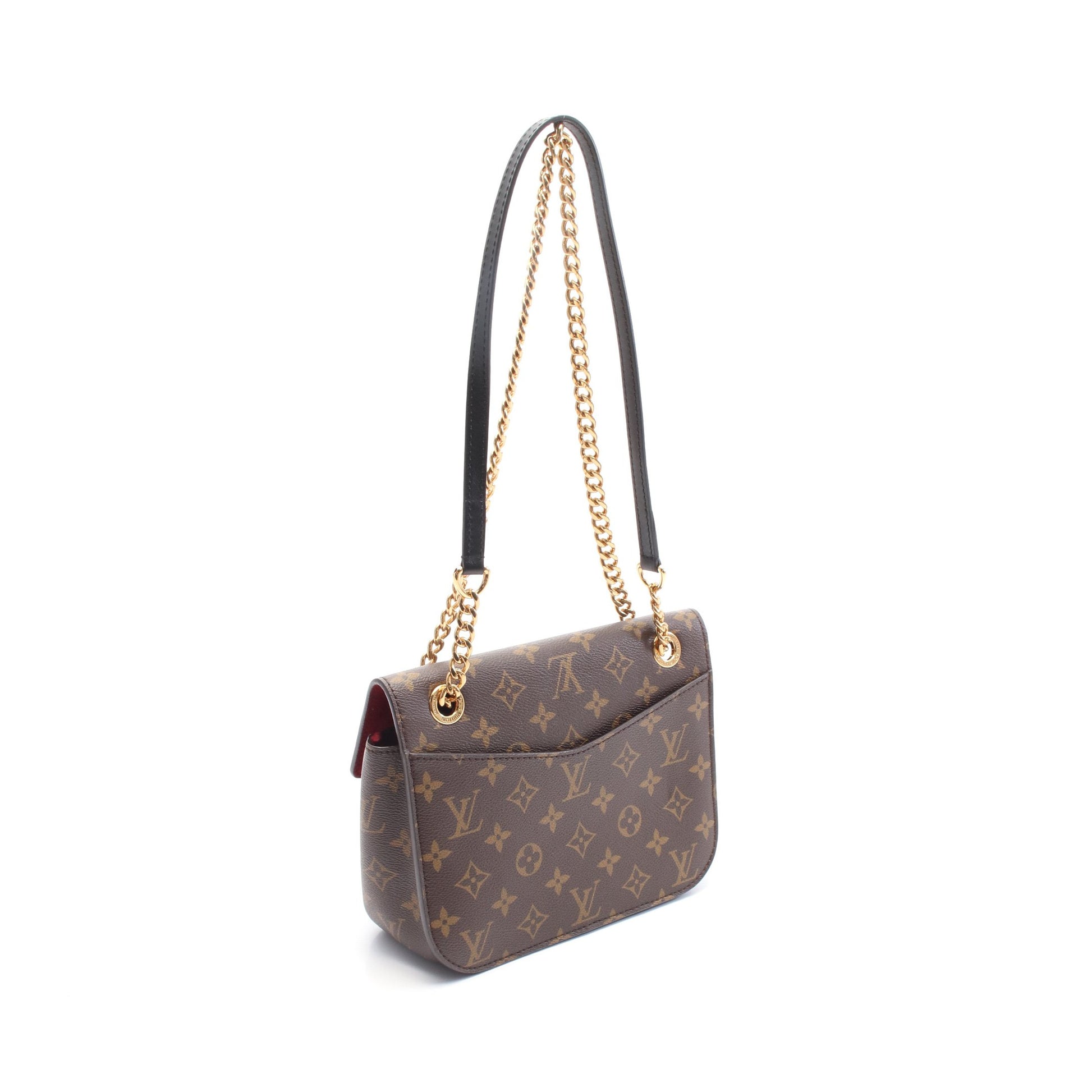 パッシー モノグラム ショルダーバッグ チェーンショルダーバッグ PVC レザー ブラウン ブラック ルイヴィトン バッグ LOUIS VUITTON