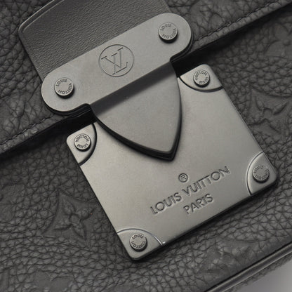 Sロック メッセンジャー モノグラム ハンドバッグ レザー ブラック ルイヴィトン バッグ LOUIS VUITTON